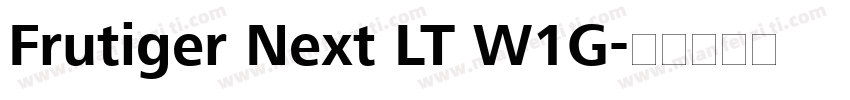 Frutiger Next LT W1G字体转换